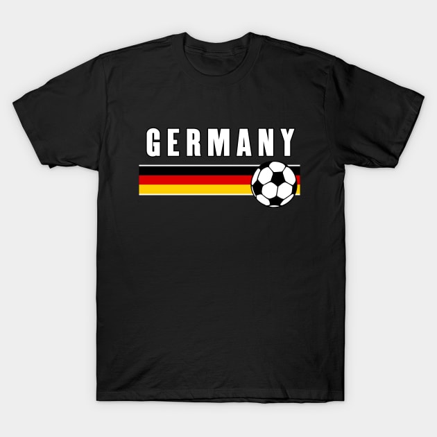 GERMANY Football GERMAN Soccer T-Shirt by Scarebaby